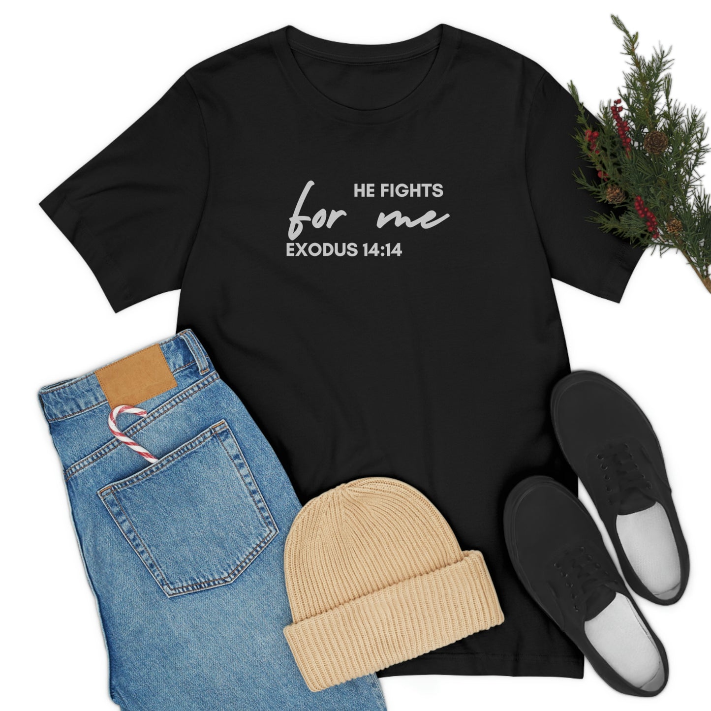 He Fights For Me | Unisex Jersey Short Sleeve Tee