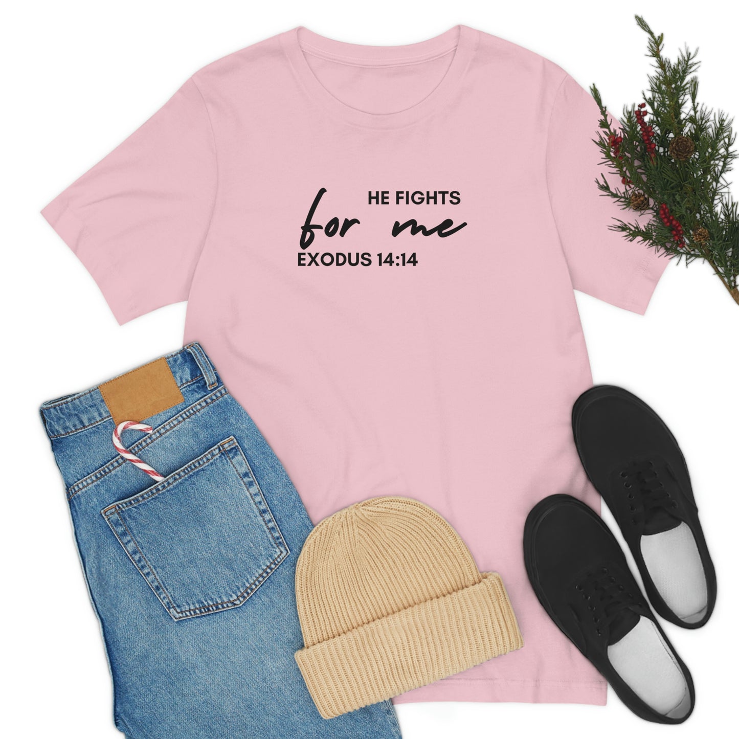 He Fights For Me | Unisex Jersey Short Sleeve Tee