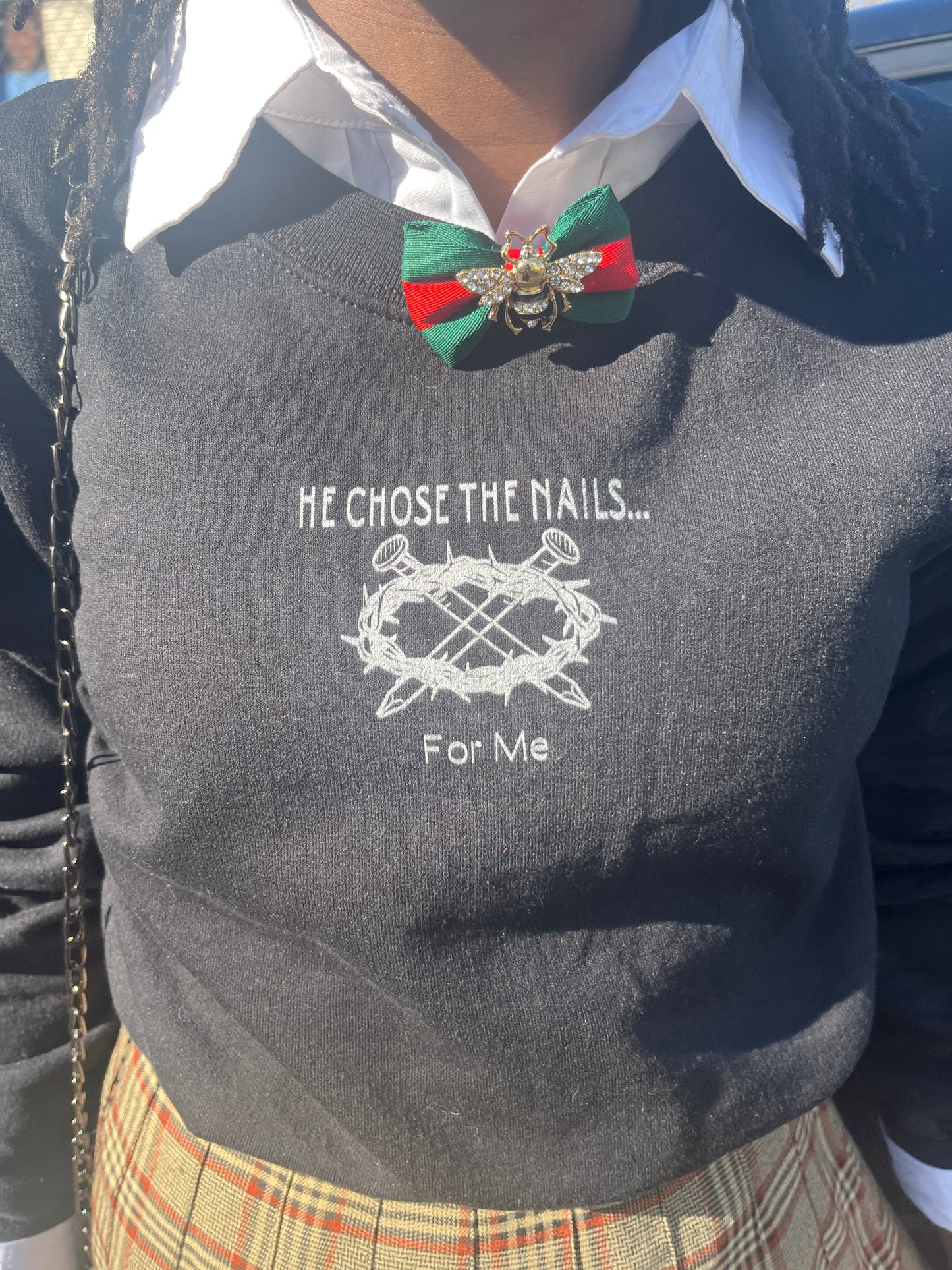 He Chose The Nails | Unisex Crewneck Sweatshirt